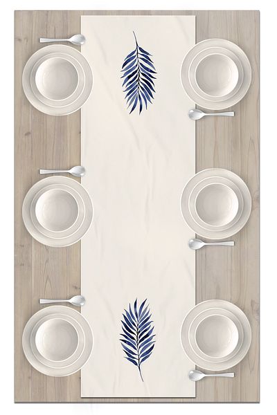 Bertille Home Flower Series 140x40 Cm Digital Printed Runner