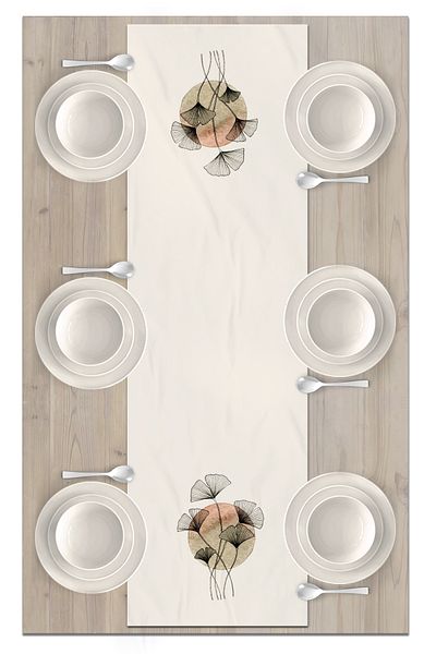Bertille Home Flower Series 140x40 Cm Digital Printed Runner