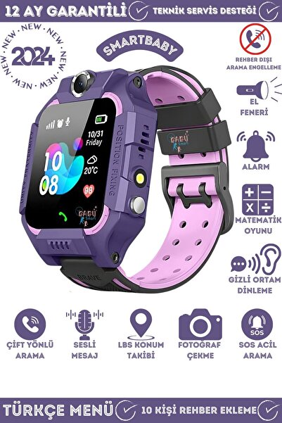 Smart Baby Akıllı Çocuk Saati Konum Takipli Sim Kart Girişli Lbs Ve Sos Ortam...