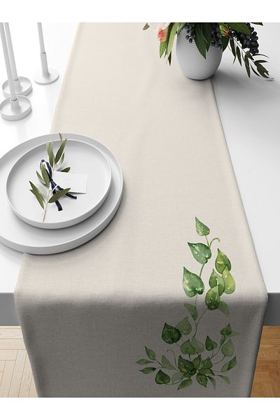 Bertille Home Flower Series 140x40 Cm Digital Printed Runner