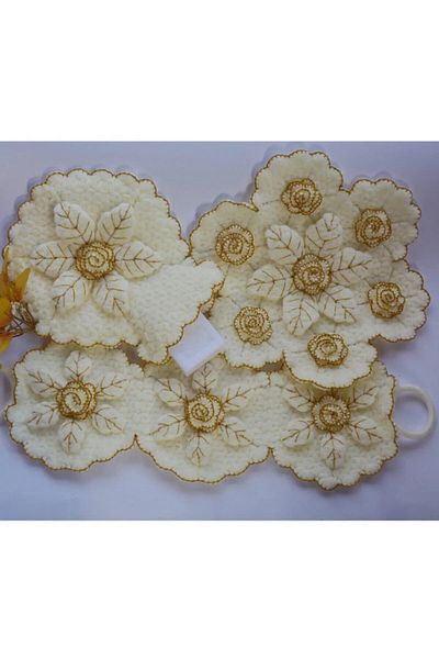 Oiz Story Hand Knitted Set of 3 Bath Loofah (Dowry Box)