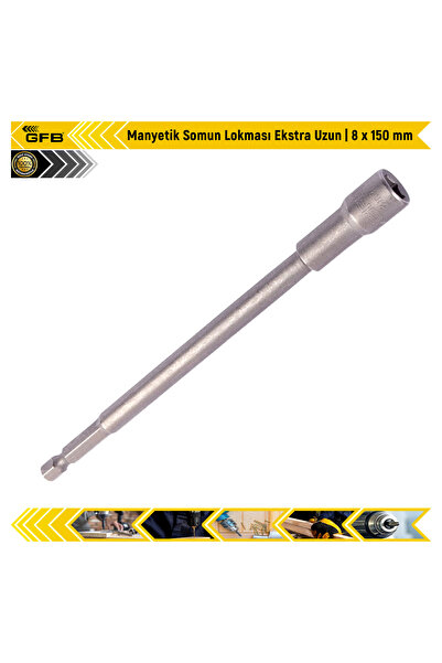 GFB Manyetik Somun Lokması Ekstra Uzun | 8 x 150 mm