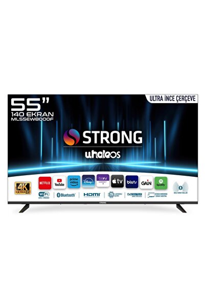 Strong ML55EW8000F 55’’ 140 cm Ekran 4K Ultra HD Whale OS Smart TV  Dahili Uy...