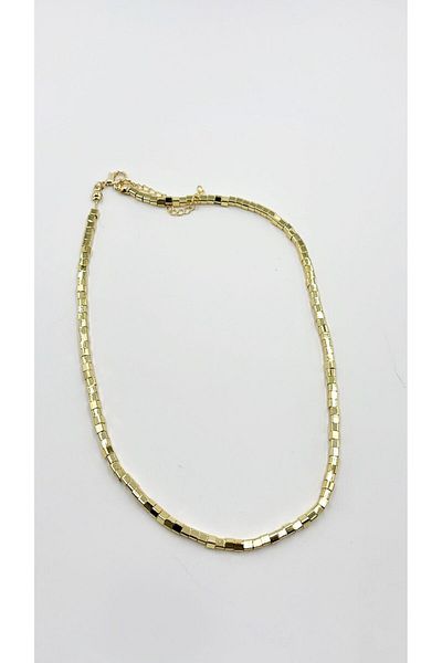 LadyLiJewels Gold Cube Necklace