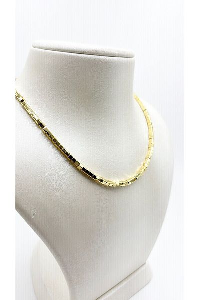LadyLiJewels Gold Cube Necklace