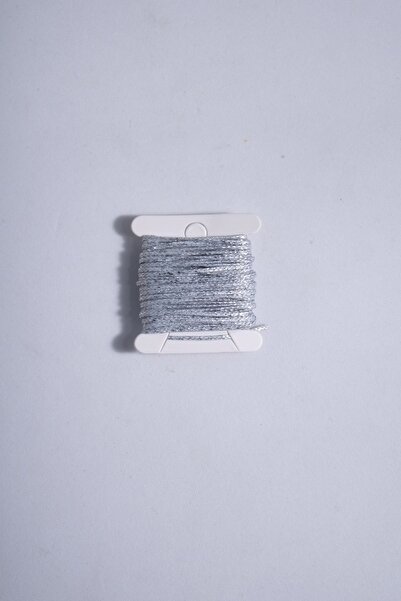 Eskişehir hobi sanat Κολιέ με ασημένιο σχοινί 5 μέτρων 1 mm - Βραχιόλι με κερωμένο σχέδιο