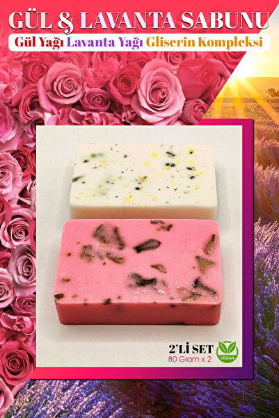 FANTASTİK SANAT ATÖLYESİ Gül & Lavanta Yağı Katkılı, Gül Yaprağı & Lavanta Pa...