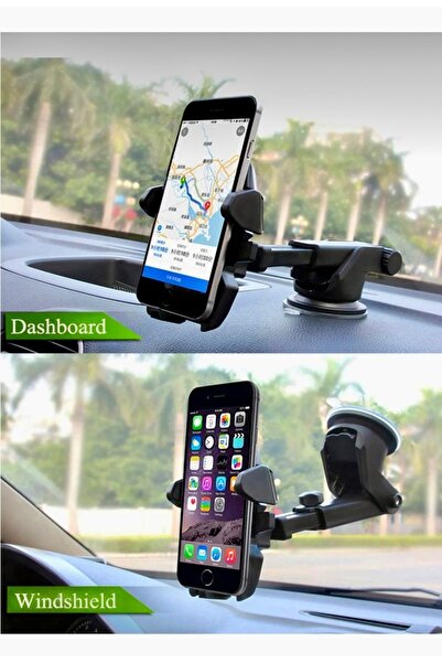 MAİN SHOP حامل هاتف السيارة تلسكوبي على لوحة القيادة مع حامل هاتف كوب الشفط M...