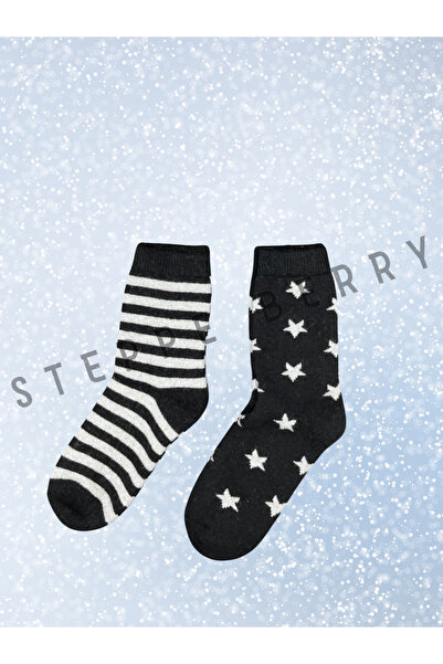 STEPPE BERRY Set of 2 Wool Socks for Women