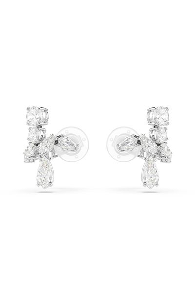Swarovski Matrix Silberfarbene Ohrclips 5692523