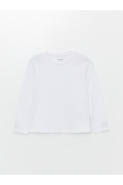 LC Waikiki Tricou de bază pentru fete LCW Kids Crew Neck