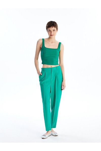 LC Waikiki LCW Γυναικείο Crop - Τετράγωνος λαιμός, ίσιο λουράκι