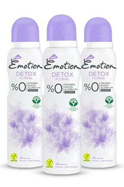 Emotion Detox Floral Deodorant 3x150ml