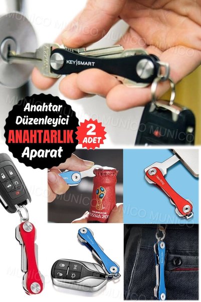 Munico 2 Adet Anahtar Kalabalığından Kurtulun ve Modern Tasarımı ile Pratik K...