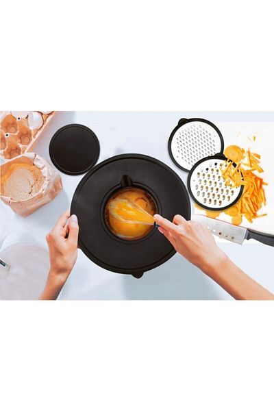 Amboss Satin Sat-8019 9 Piece Multi-Purpose Bowl - Black
