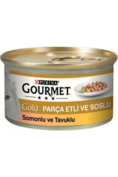 Gourmet Gold Somonlu Ve Tavuklu Kedi Konservesi 85 Gr 24 Adet