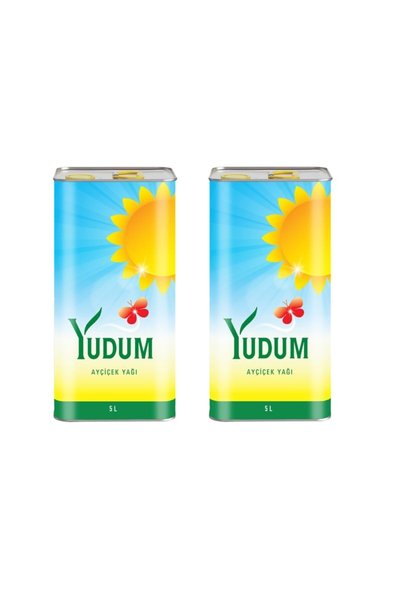 Yudum Ayçiçek Yağı 5 L x2 Adet Teneke