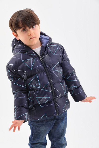 ÖNDER MODA Children's Water and Windproof Hooded Puffer Jacket