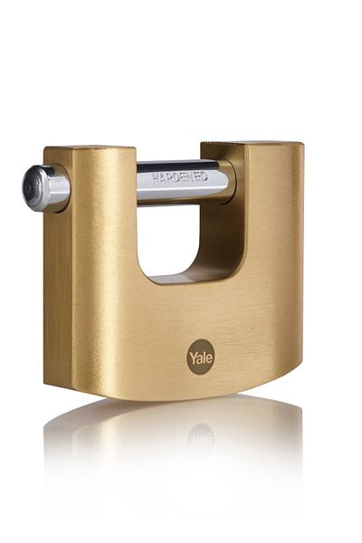 Yale 80 Mm Oval Sliding Pin Brass Padlock