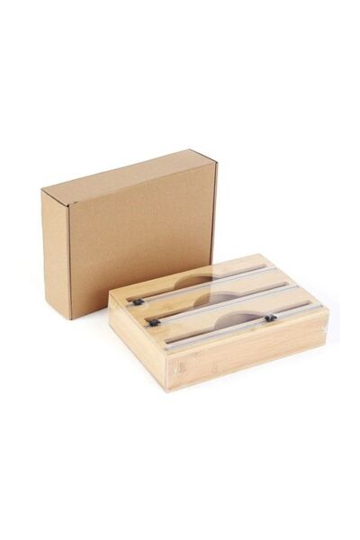 Panji Ev Gereçleri Bamboo Home Type - 3-piece Stretch and Foil Cutting Box, Mien