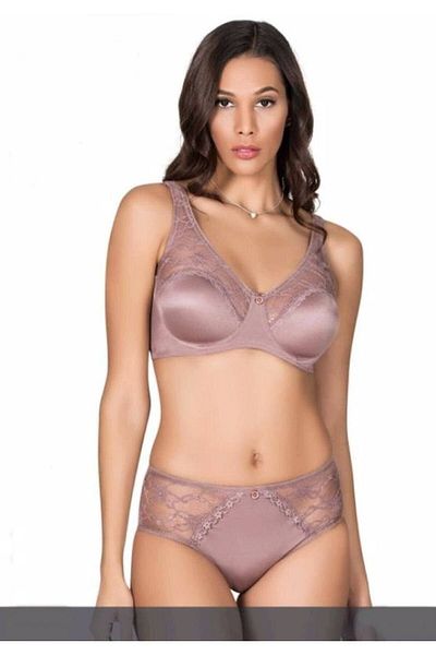 Le Jardin Set de sutien cu bretele late din dantelă acoperită moale Cristin 5035