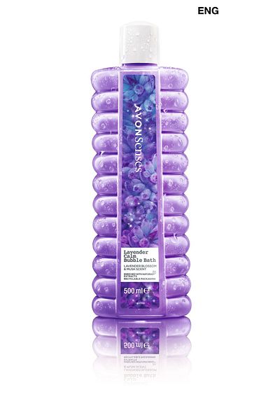 AVON حمام الفقاعات الهادئ باللافندر من سينسز 500 مل