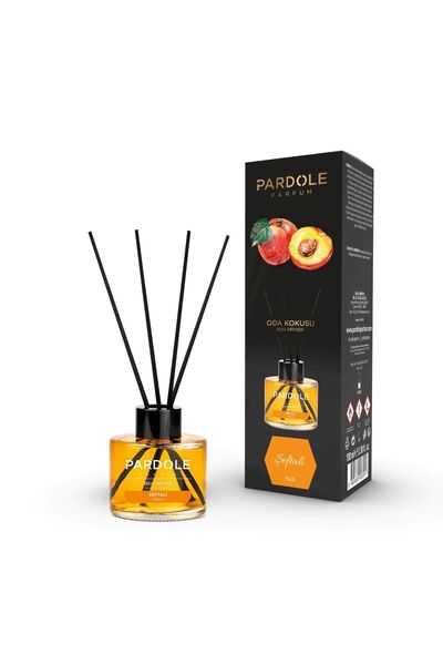 PARDOLE 100 ml Şeftali Bambu Çubuklu Oda Kokusu - Meyvemsi Çubuklu Oda Kokusu