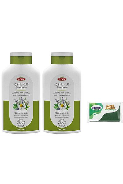 Otacı 400 Ml Revitalizing Shampoo - 10 Plant Extracts, 2 Pieces