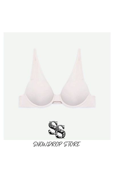 Snowdrop Sutien cu design special cu suport și sârmă Belvu Tulle (culoare albă)