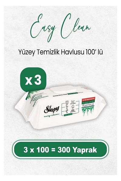 Sleepy SleepyEasy Clean Surface Cleaning Towel 300 pcs