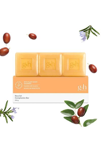 G&h صابون نباتي مغذي للبشرة بدون كبريتات وبارابين دون تجفيف البشرة