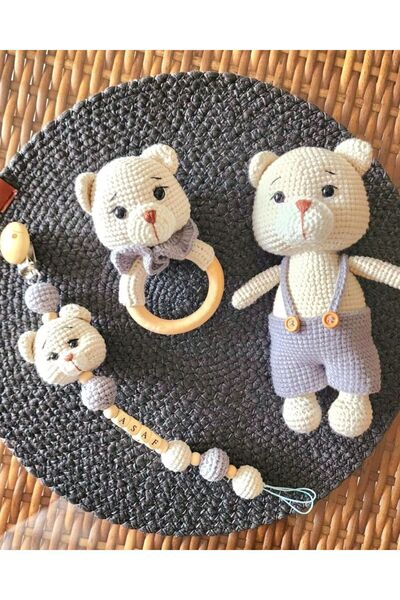 esmanın diyarı Amigurumi Green 3'lü Set Takım