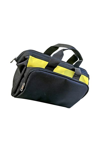 VUDİGO Black 12 Inch Handheld Tool Bag Polyester Electrician Bag Waterproof Tool Storage Bag