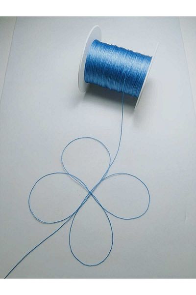 Eskişehir hobi sanat Σχοινί χάντρες προσευχής Sea Blue - 0,5 mm, 100 μέτρα
