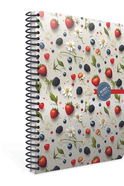 Gıpta Berry Notes 17x24 Spiral Leaf Lined Hard Cover Notebook