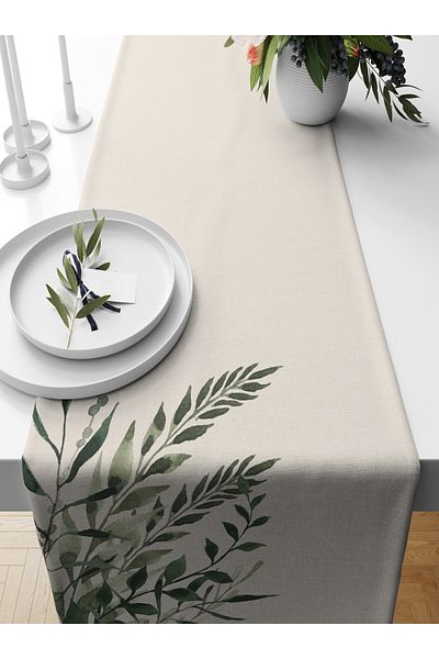 Bertille Home Flower Series 140x40 Cm Digital Printed Runner
