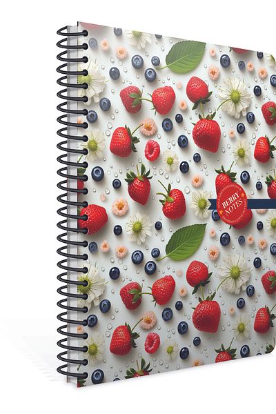 Gıpta Berry Notes 17x24 Spiral Leaf Lined Hard Cover Notebook