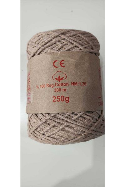 aldemir Thin Cotton Macrame Bag Hat Summer Dress Making Paper Bag-Mink-Beige 93 Cotton Macrame