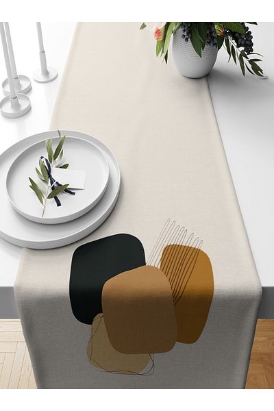 Bertille Home Σειρά 140x40 cm Ψηφιακή τυπωμένη μινιμαλιστική δρομέας