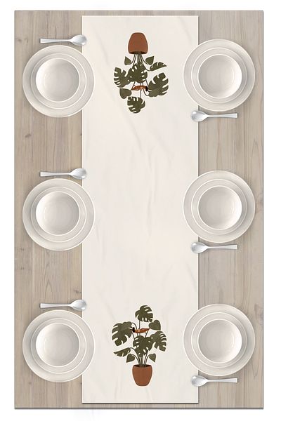 Bertille Home Series 140x40 Cm Digital Printed Minimalist Runner