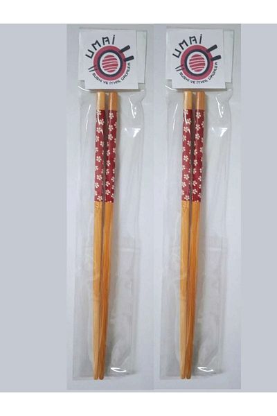 UMAİ Set of 4 Fettucini Chopstick Sushi Sticks - Washable _2 Pairs