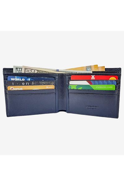 Naturel Tılsım Timsaht Patterned Real Leather Men's Classic Wallet