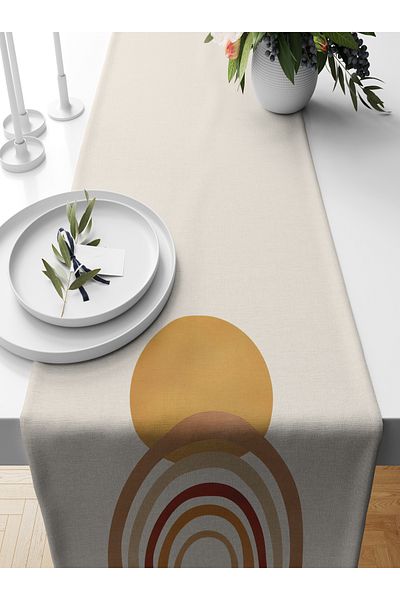 Bertille Home Σειρά 140x40 cm Ψηφιακή τυπωμένη μινιμαλιστική δρομέας