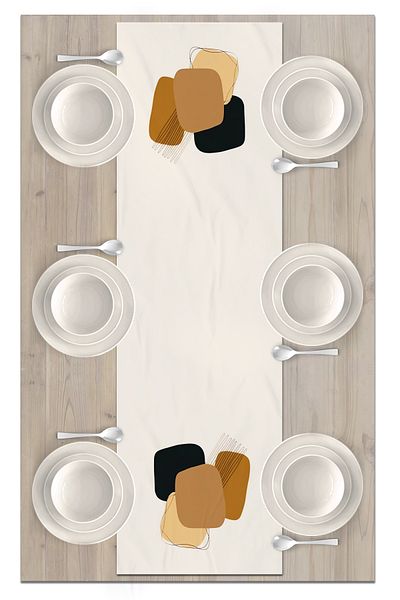 Bertille Home Σειρά 140x40 cm Ψηφιακή τυπωμένη μινιμαλιστική δρομέας
