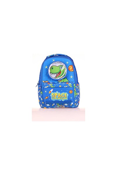 KAUKKO Blue Dinosaur Toys Backpack for Boys School