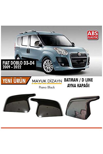 Mayuk Dizayn Fiat Doblo D3-d4 2009-2022 Batman Yarasa Ayna Kapağı 🦇 Sportif ...