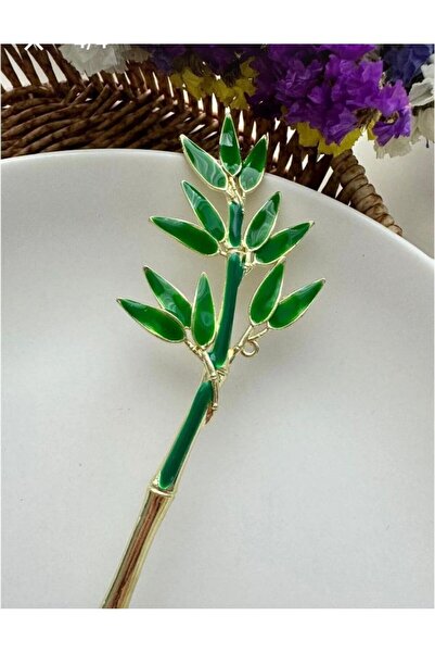 Alsade الكورية نمط الخيزران الشكل دبوس الشعر عصا كعكة باريت