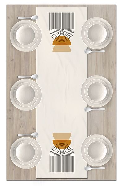 Bertille Home Σειρά 140x40 cm Ψηφιακή τυπωμένη μινιμαλιστική δρομέας