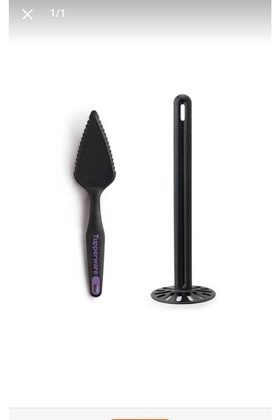 Tupperware Potato Masher and Cake Cutter Set of 2