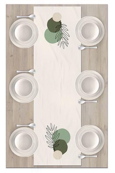 Bertille Home Series 140x40 Cm Digital Printed Minimalist Runner